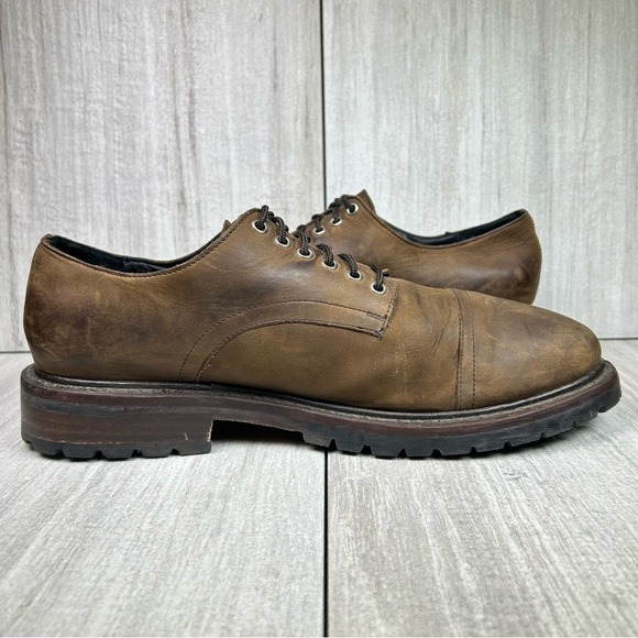 Thursday Boot Company Statesman Burnt Copper Leather Derby Shoes Mens Size 13 - Picture 4 of 12